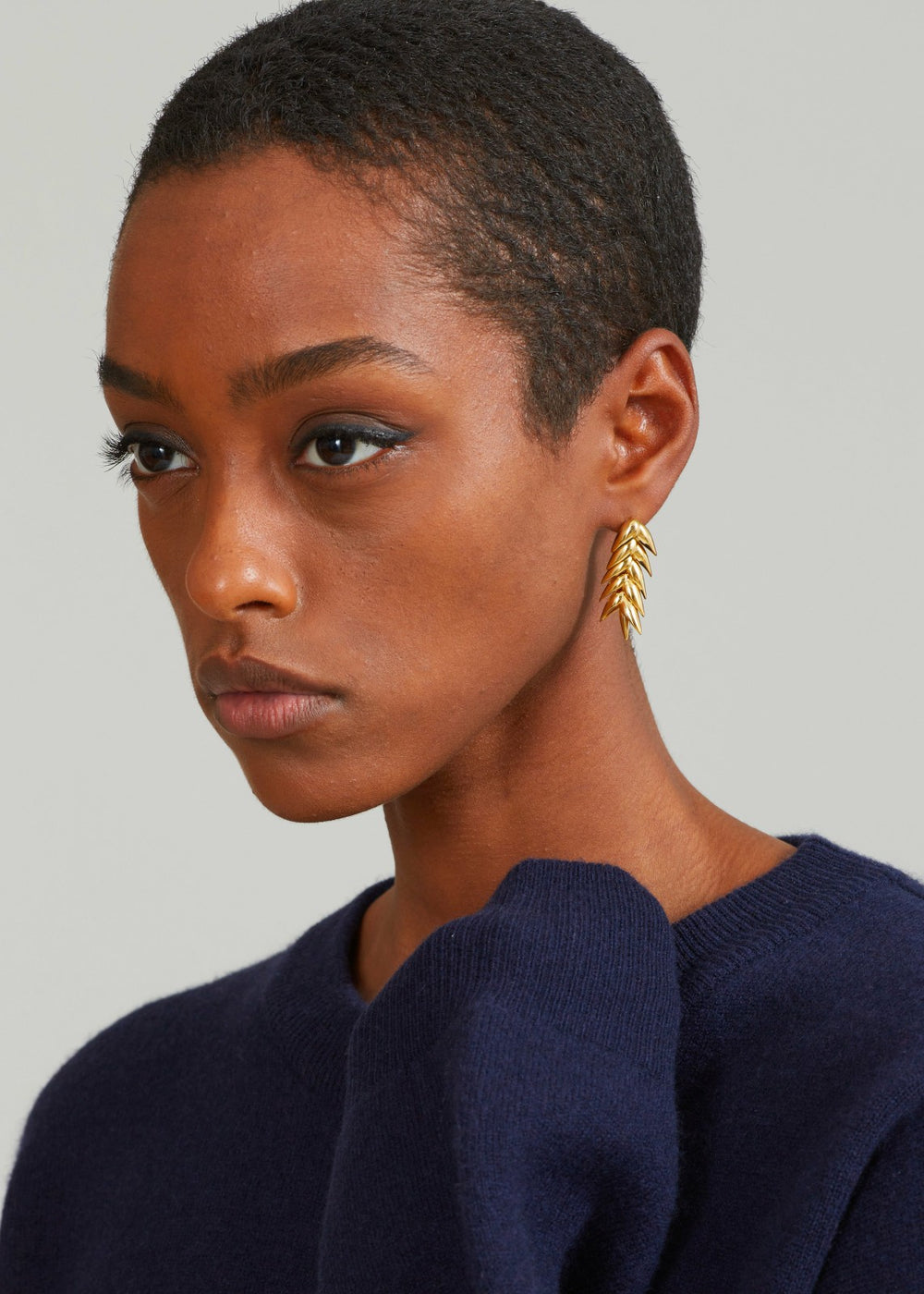 Bevza Spikelet Short Earrings - Gold