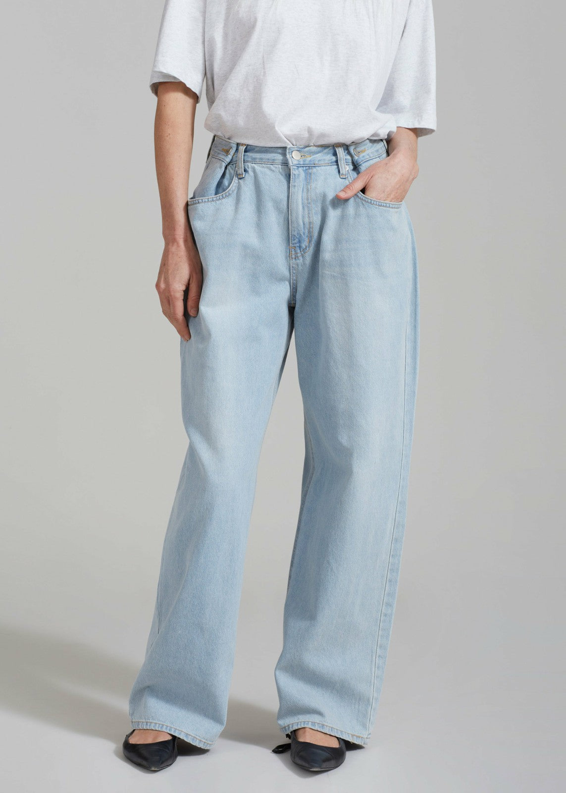 Hayla Denim Pants - Light Wash