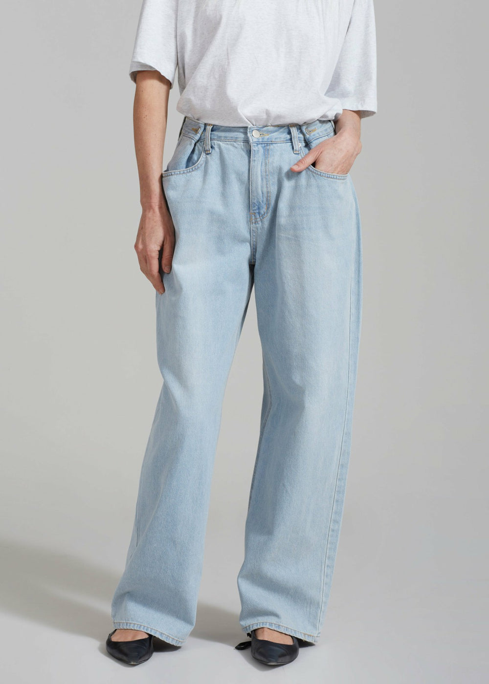 Hayla Denim Pants - Light Wash
