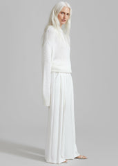 Dillon Pleated Pants - White