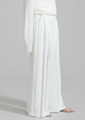 Dillon Pleated Pants - White
