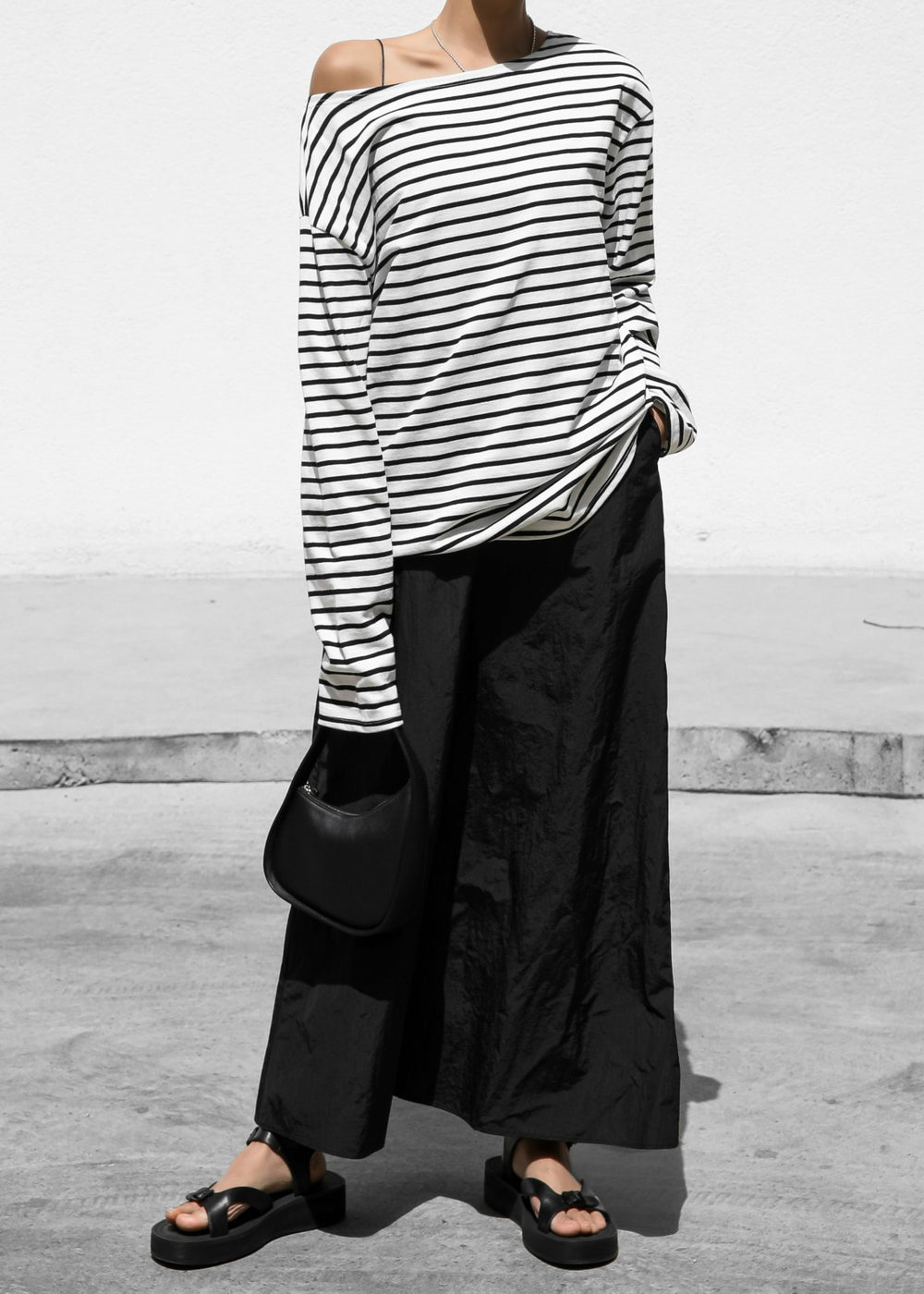Elin Boatneck Top - Black Stripe