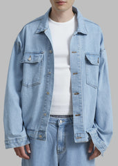 Connor Oversized Denim Jacket - Worn Wash