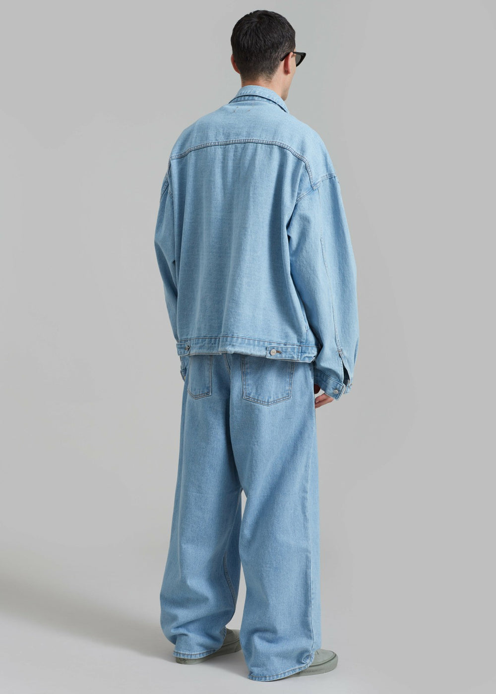 Connor Oversized Denim Jacket - Worn Wash