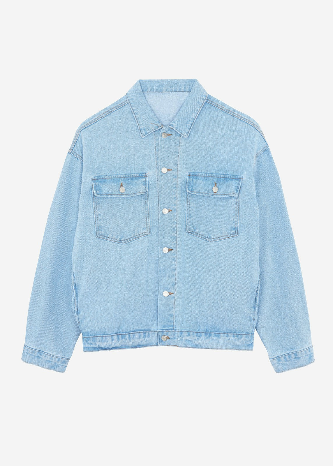 Connor Oversized Denim Jacket - Worn Wash
