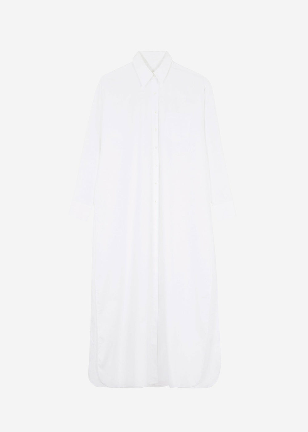 Avery Shirt Dress - White