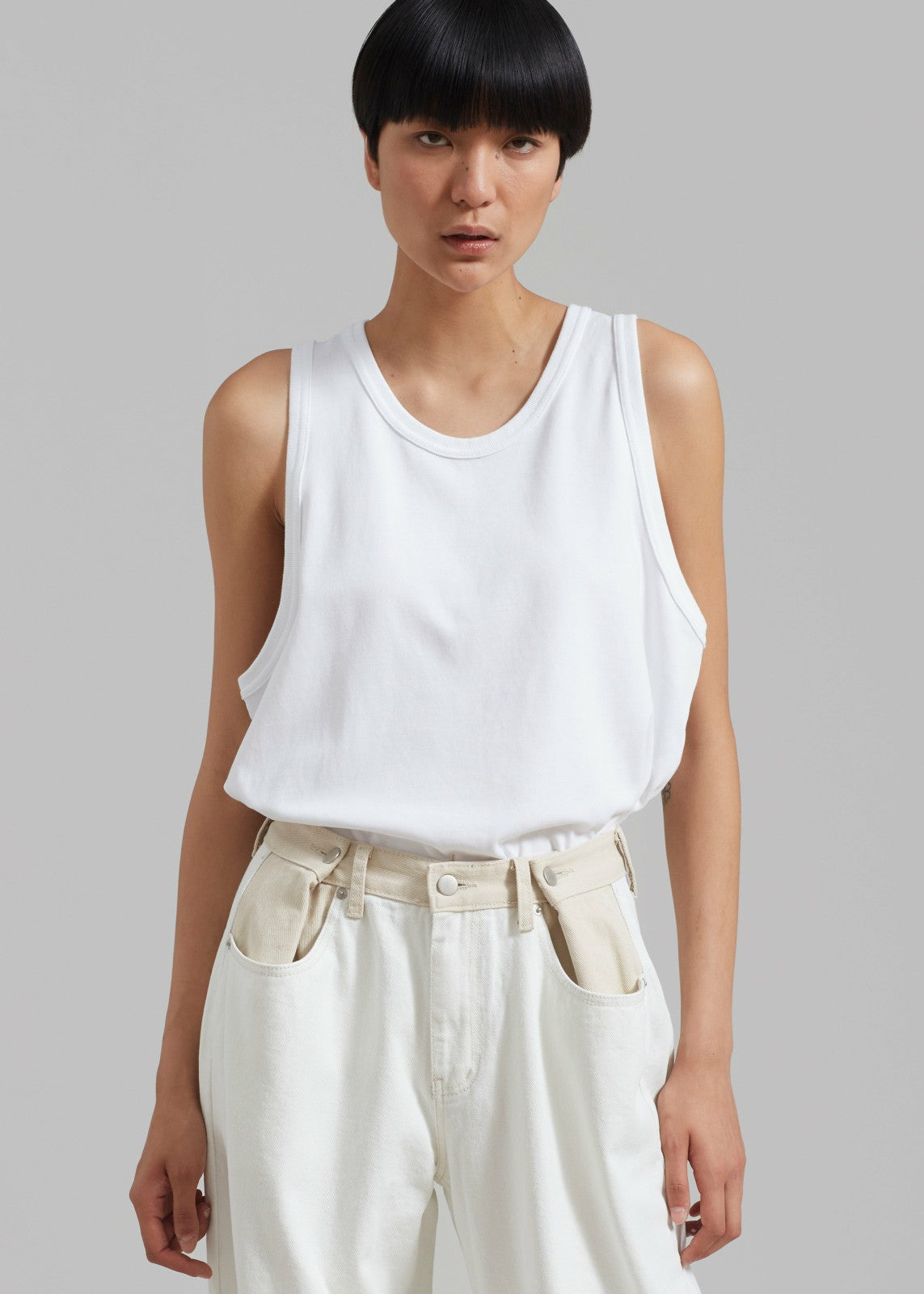 Briston Boxy Tank - White