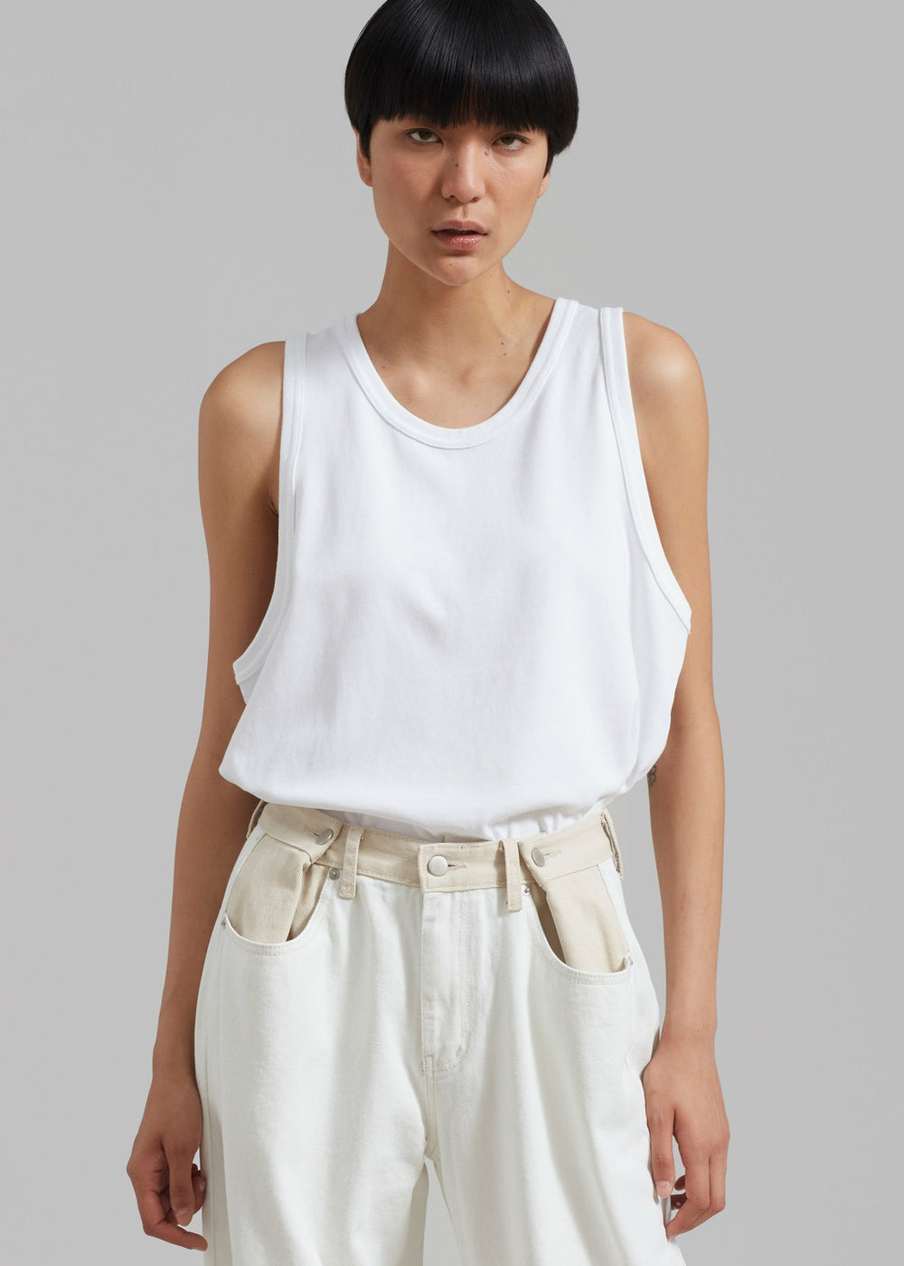 Briston Boxy Tank - White
