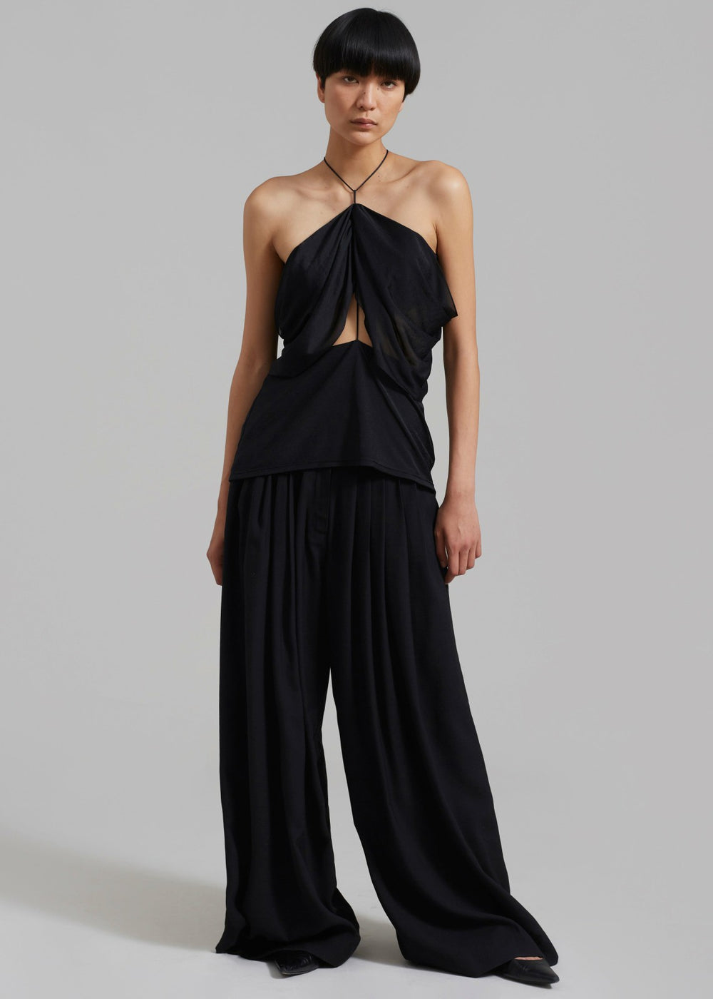 Sloane Wide Leg Trousers - Black