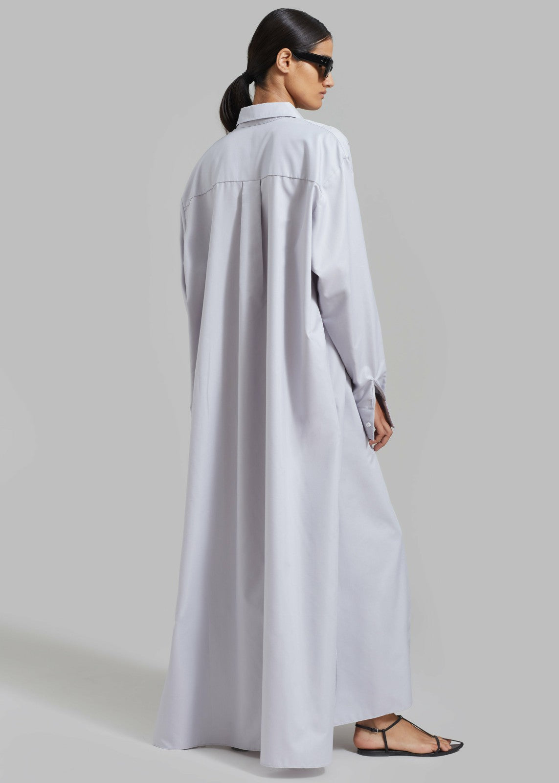 Avery Shirt Dress - Grey