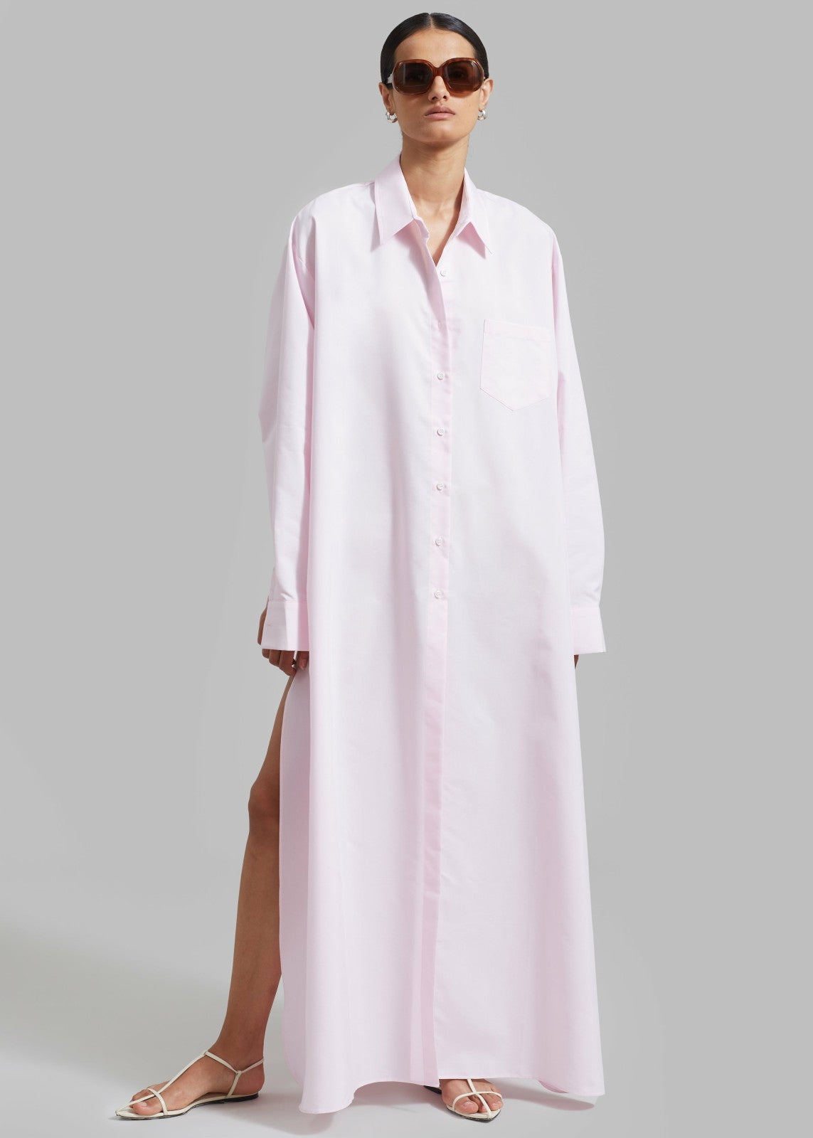 Avery Shirt Dress - Petal