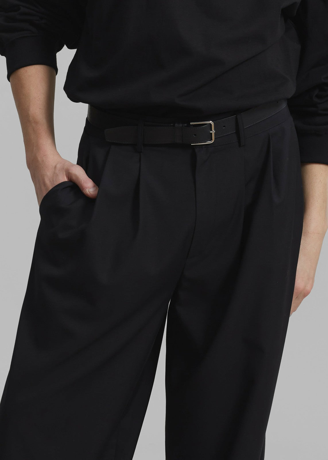 Peyton Pleated Pants - Black