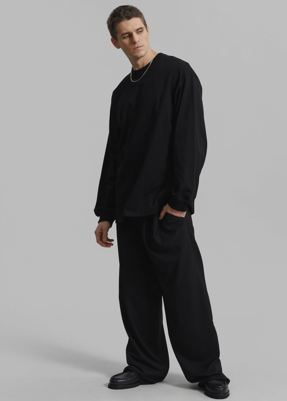 Peyton Pleated Pants - Black