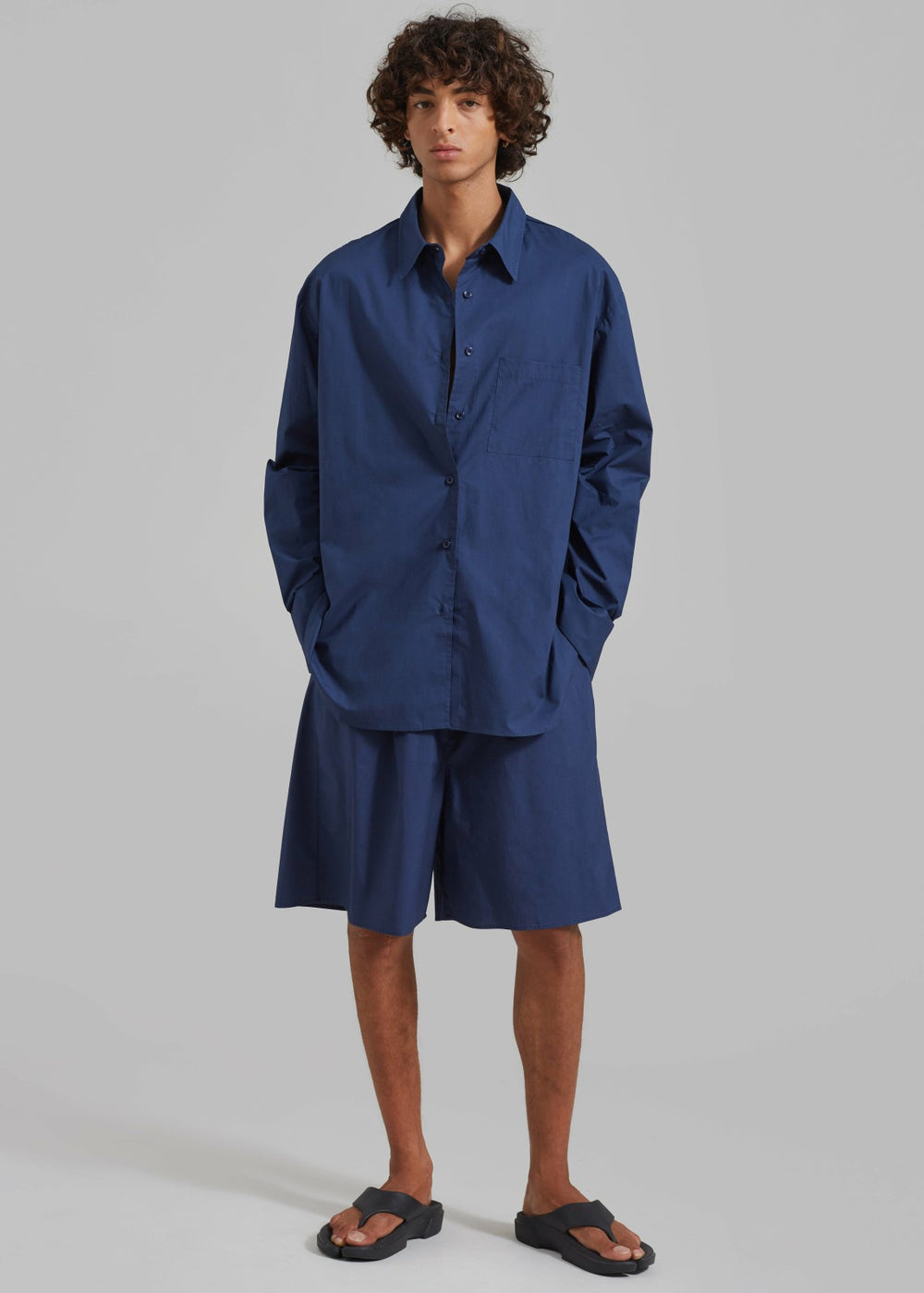 Matthias Oversized Shirt - Navy