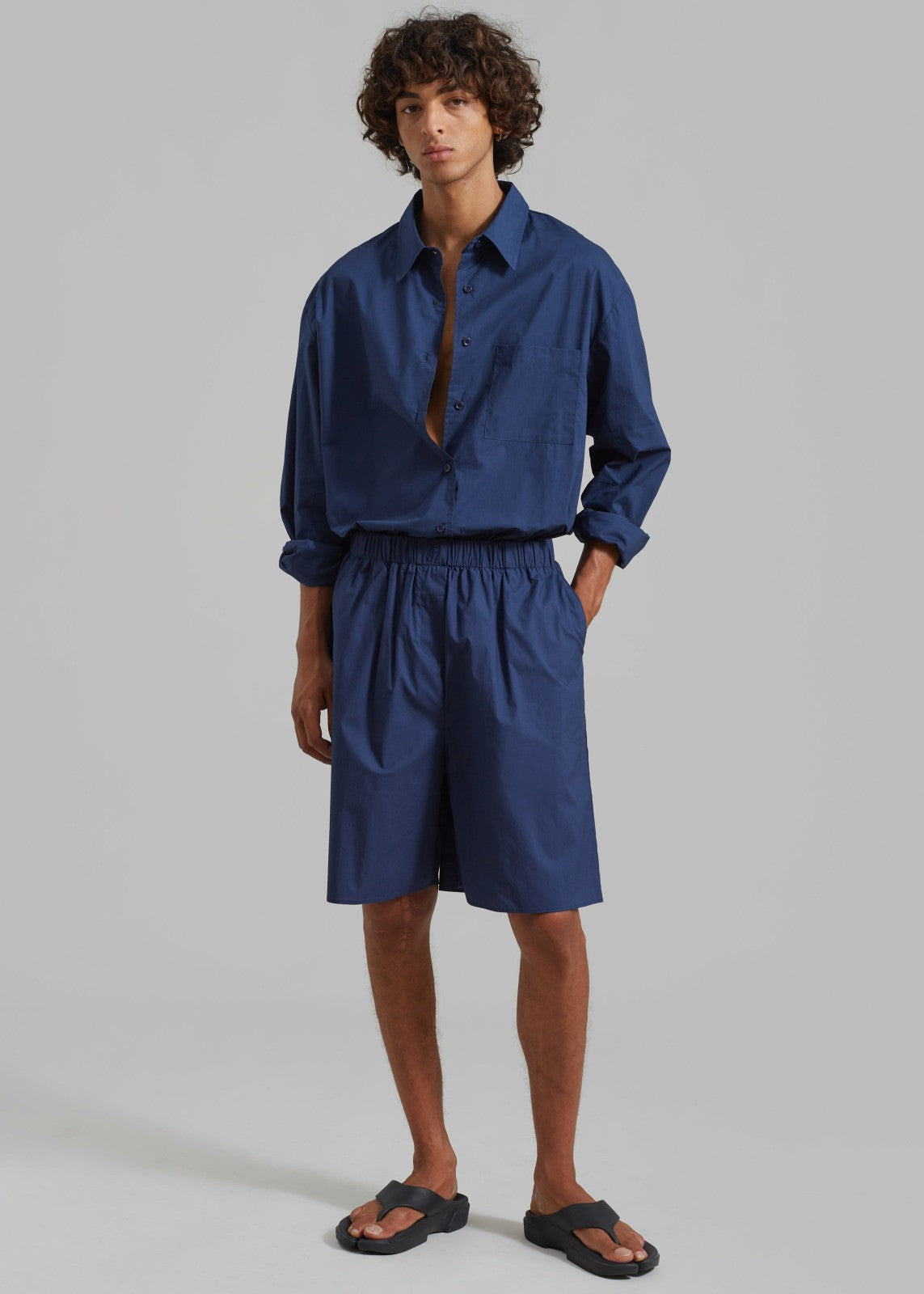 Matthias Oversized Shirt - Navy