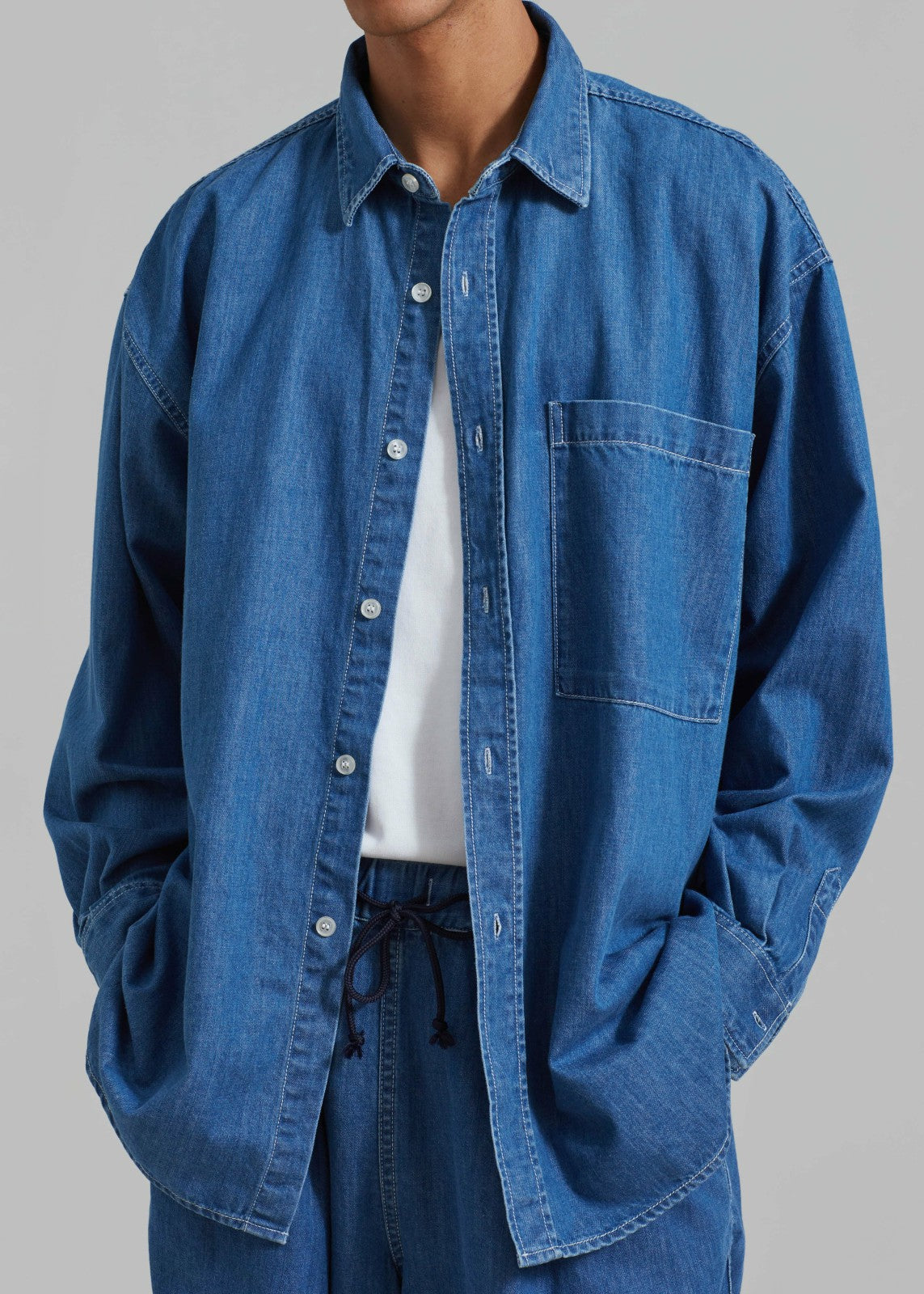 Tanner Denim Shirt - Medium Wash