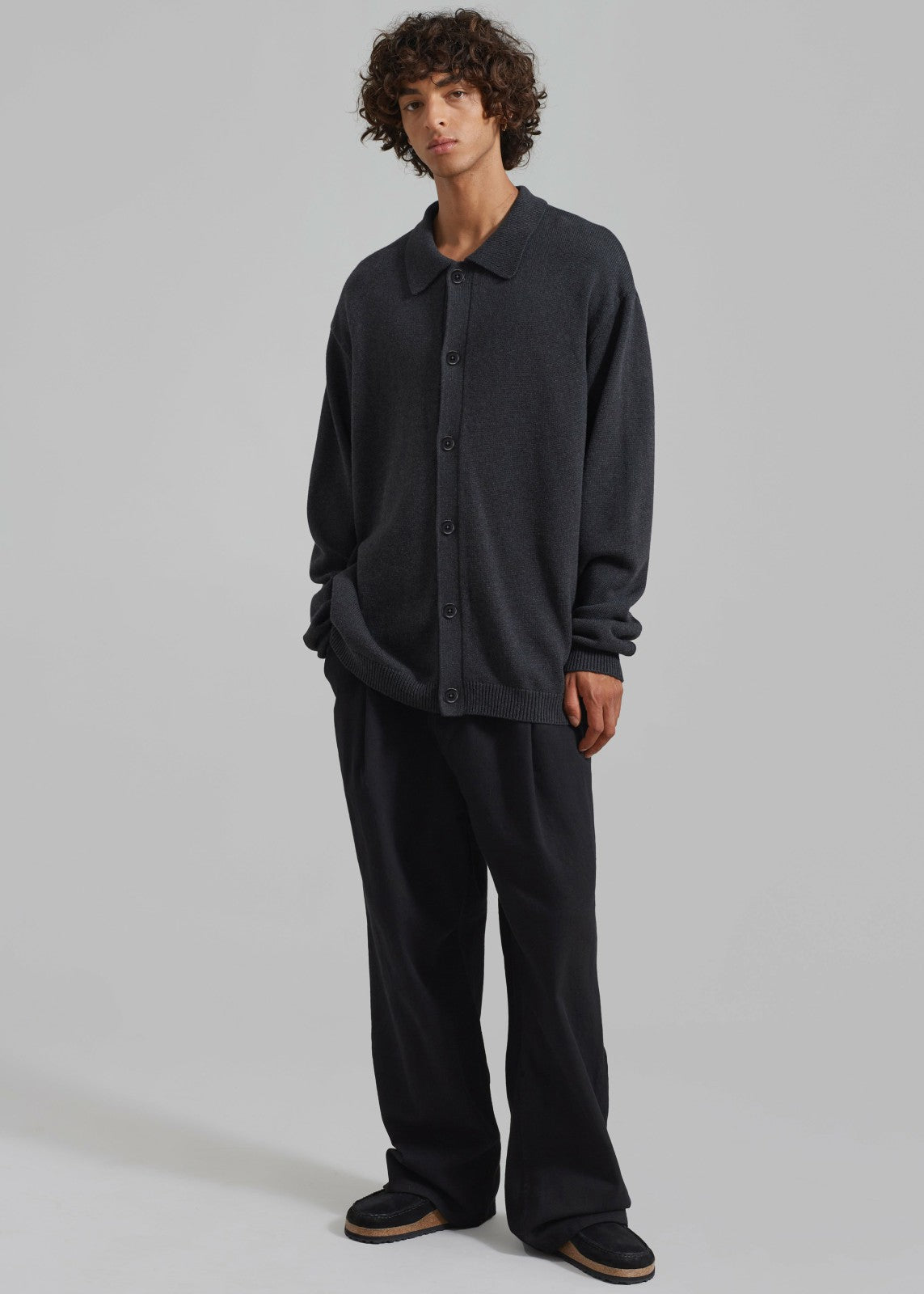 Myles Cardigan - Charcoal