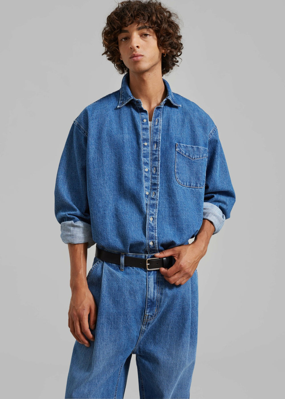 Sinclair Denim Shirt - Medium Wash