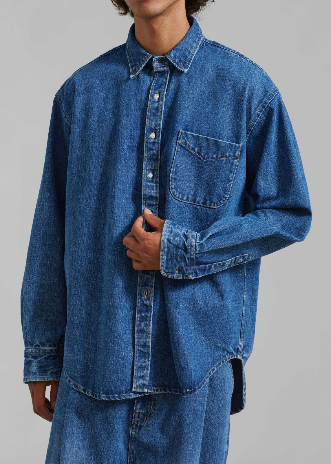 Sinclair Denim Shirt - Medium Wash