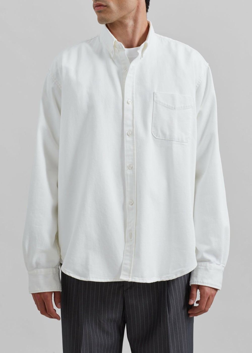 Sinclair Denim Shirt - Off White