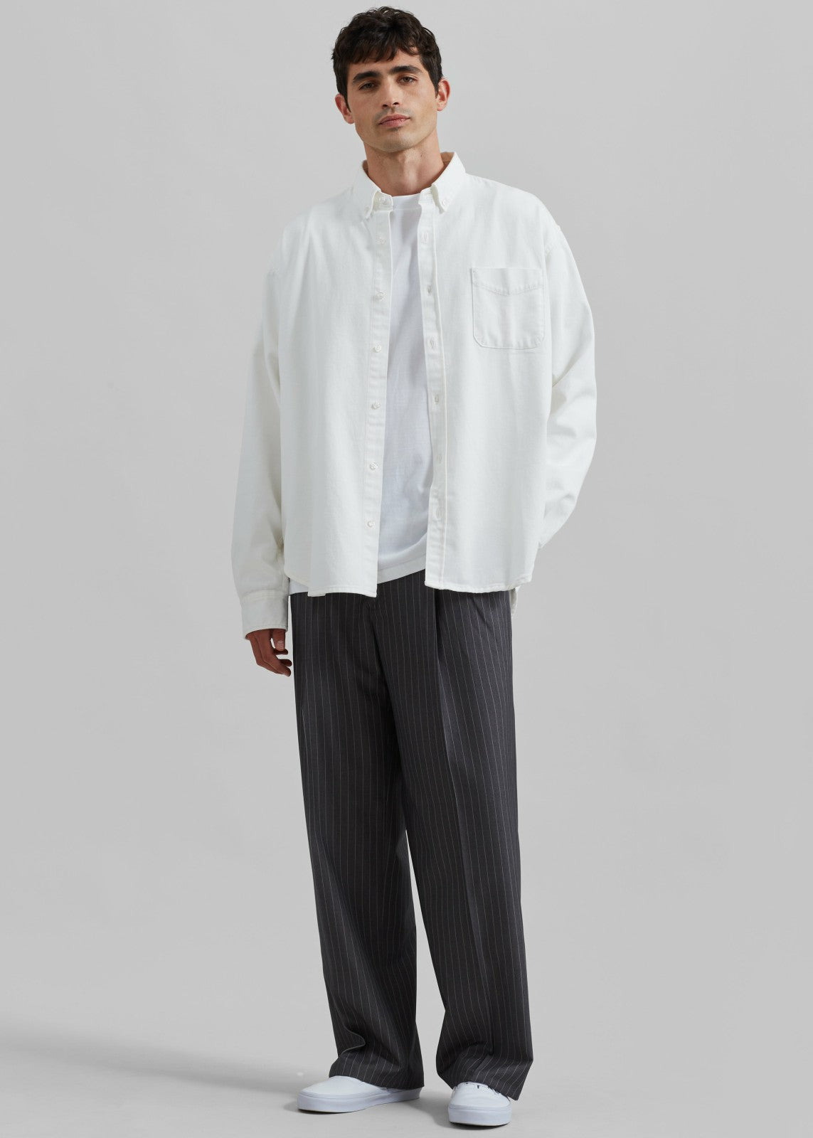 Sinclair Denim Shirt - Off White