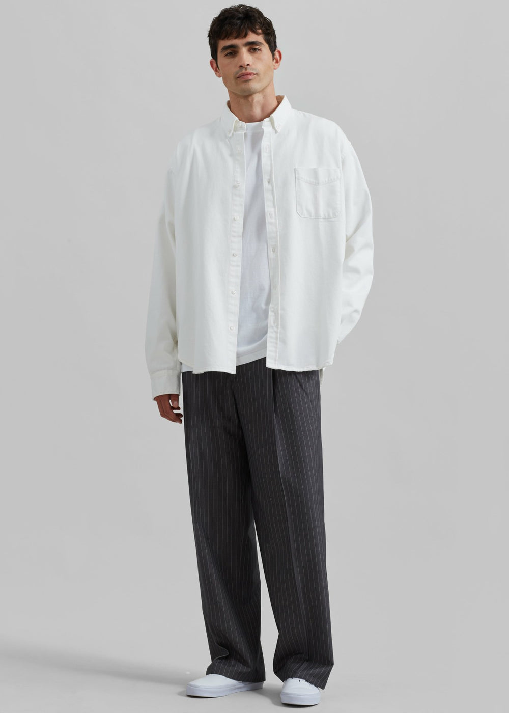Sinclair Denim Shirt - Off White