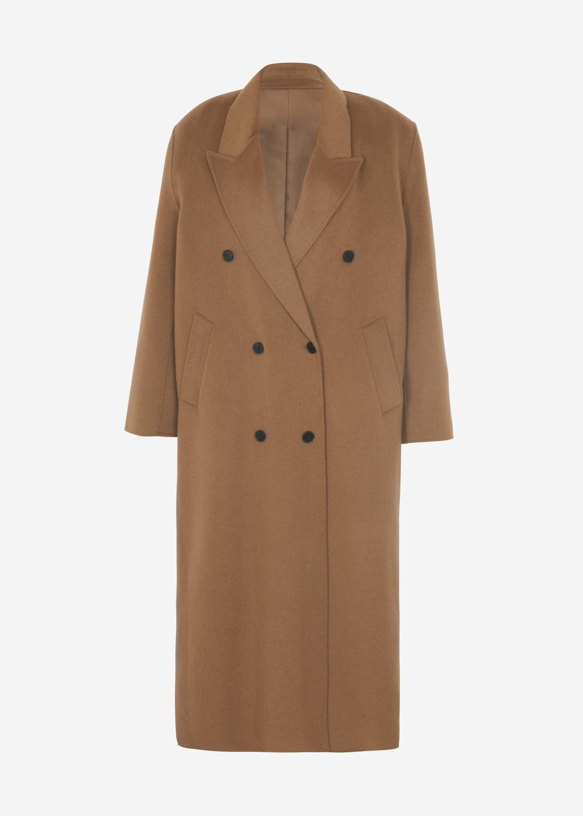Gaia Double Breasted Coat - Camel