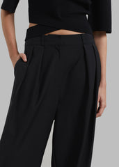 Ripley Pleated Trousers - Black