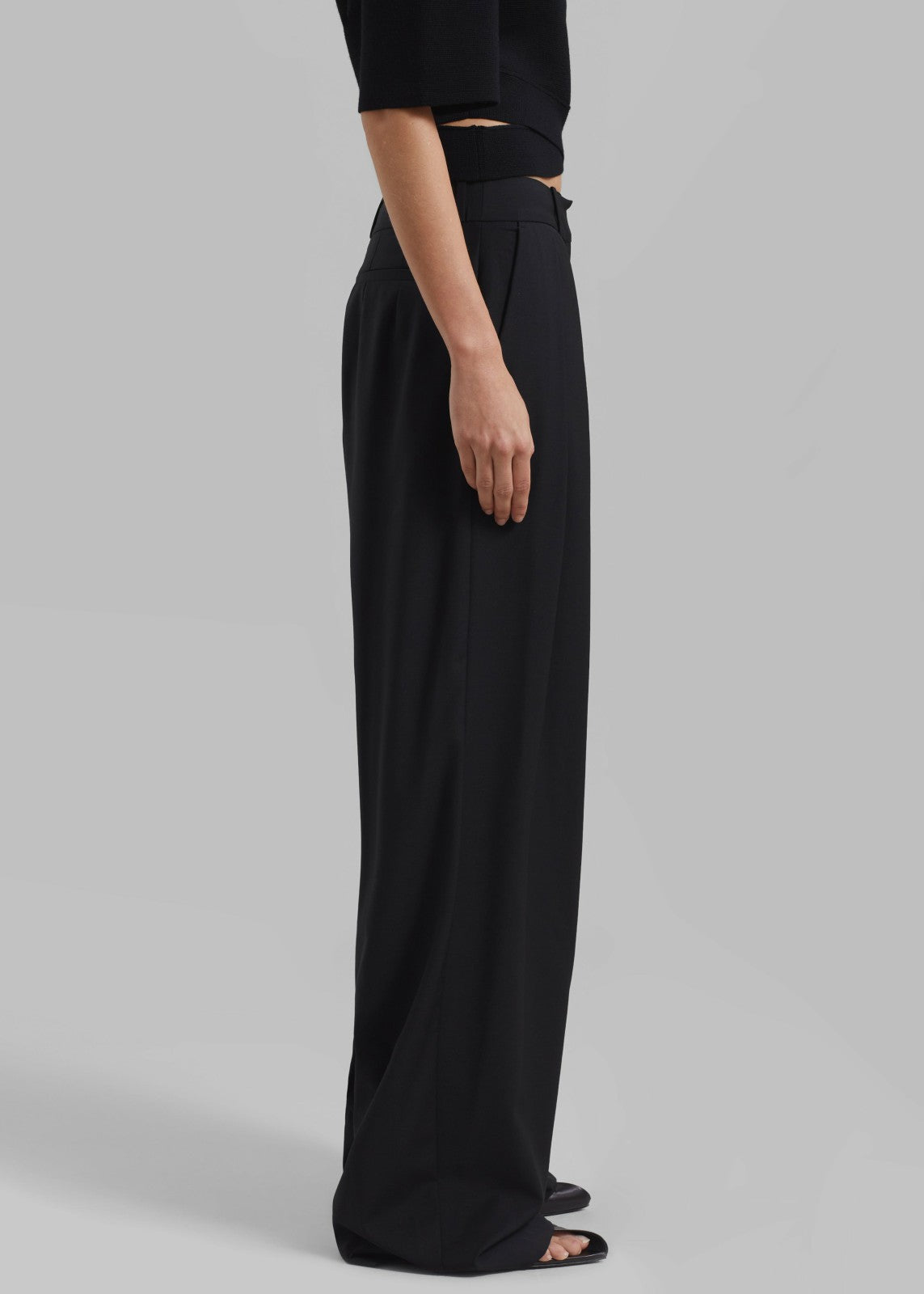 Ripley Pleated Trousers - Black