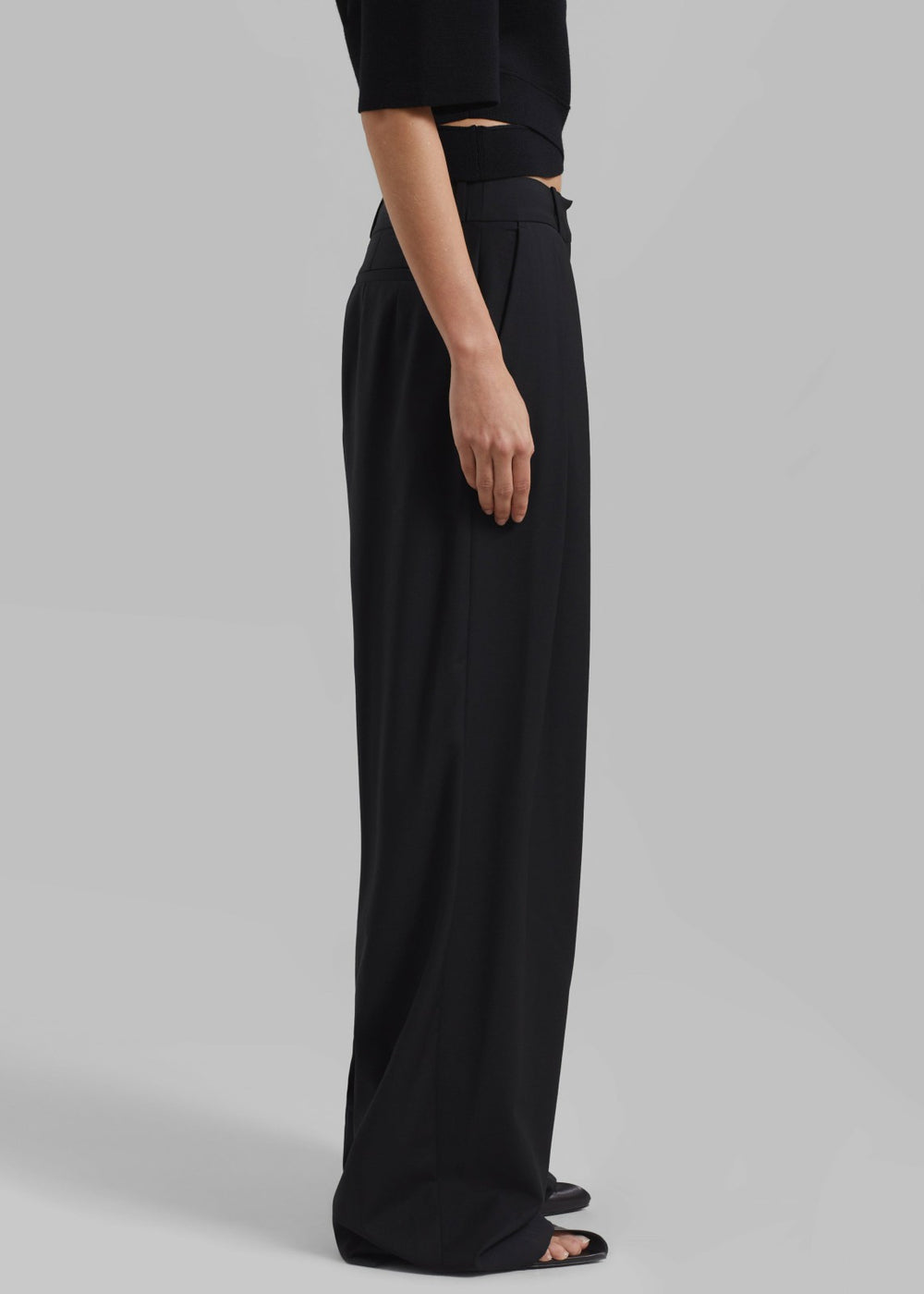 Ripley Pleated Trousers - Black