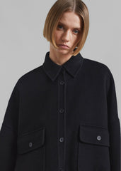 Dallas Wool Overshirt - Black