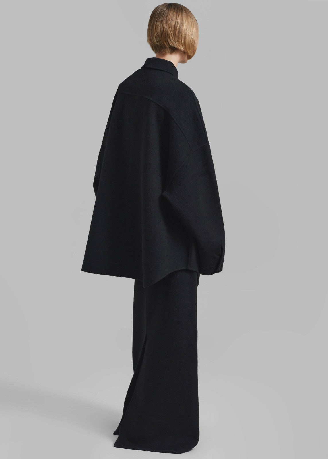 Dallas Wool Overshirt - Black
