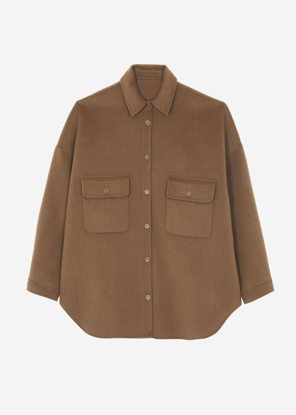 Dallas Wool Overshirt - Camel